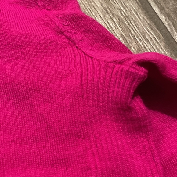 J. Crew Factory Hot Pink Sweater - Picture 6 of 7